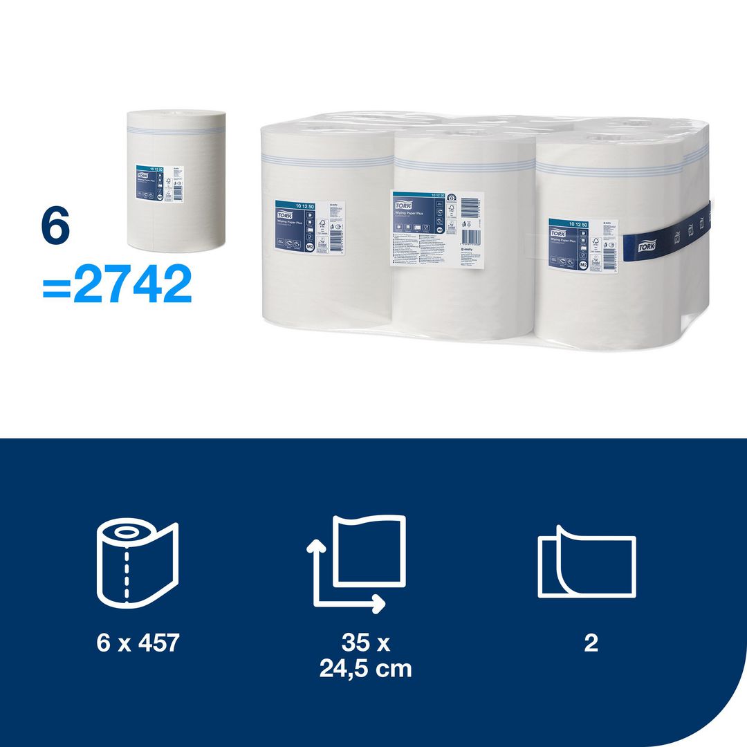 Tørkerull TORK Plus 2L M2 160m (6 ruller)