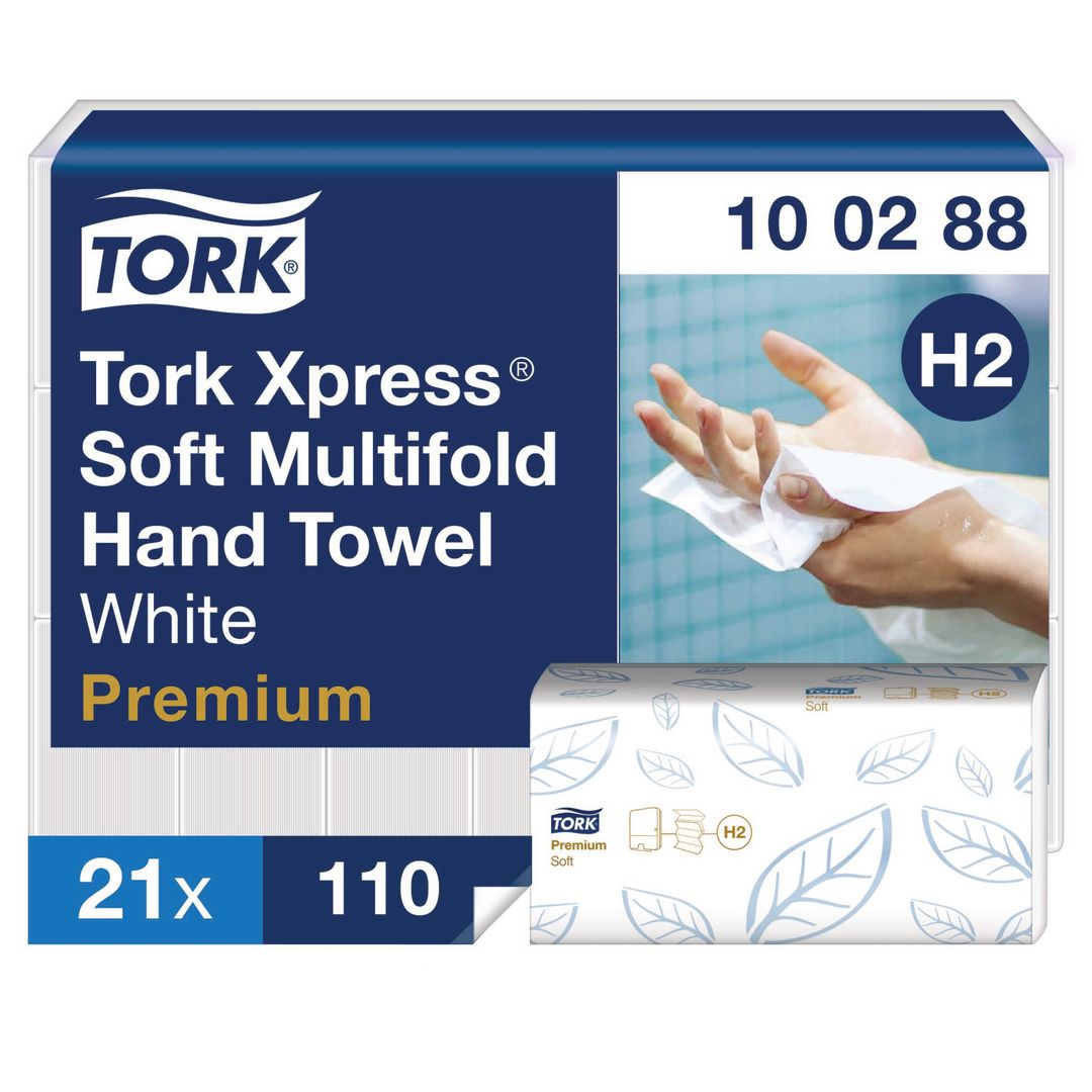 Tørkeark TORK Premium M myk 2L H2(21 x 110)