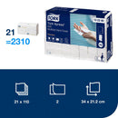 Tørkeark TORK Premium M myk 2L H2(21 x 110)