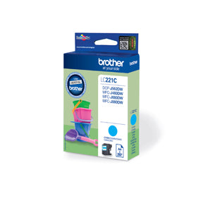 Brother LC221C cyan blekkpatron