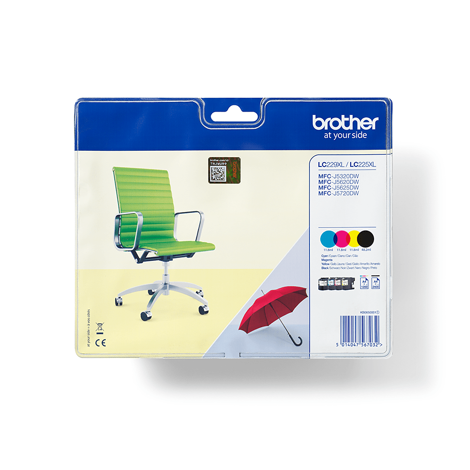 Brother LC229XLVALBP sort blekk