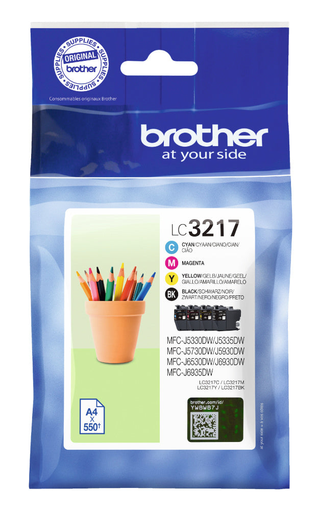 Brother LC3217VAL sort blekk