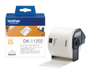 Brother original DK11202 forsendelsesetikett - sort på hvit, 62 mm x 100 mm