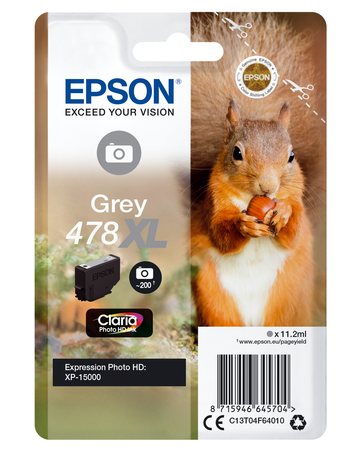 Epson C13T04F64010 cyan blekkpatron