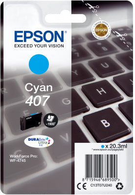 Epson C13T07U240 cyan blekkpatron