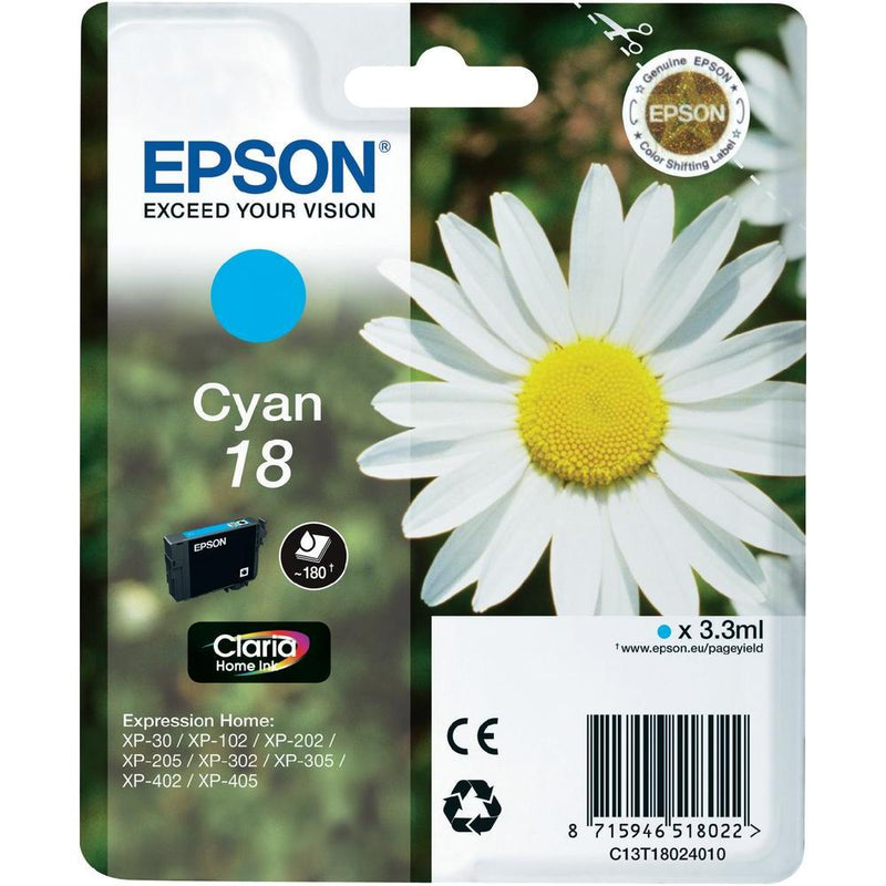 Epson C13T18024012 cyan blekkpatron