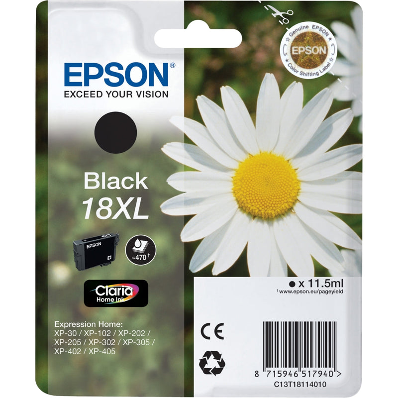 Epson C13T18114012 sort blekkpatron