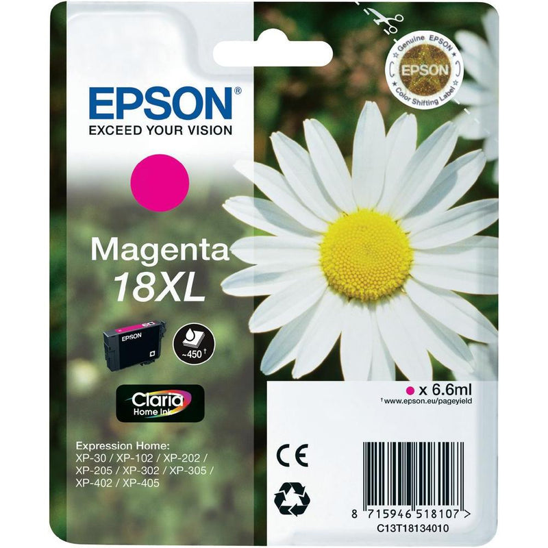 Epson C13T18134012 magenta blekkpatron
