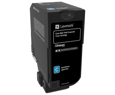 Lexmark 74C2HCE cyan tonerkassett