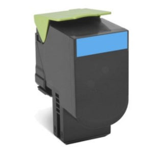 Lexmark 80C2SCE cyan tonerkassett