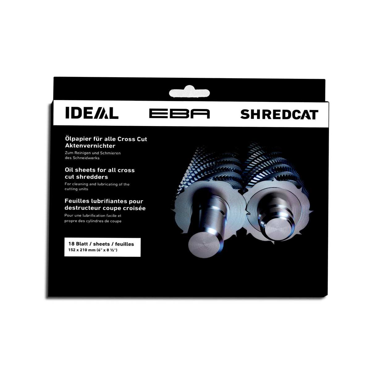 Oljeark til EBA Makuleringsmaskin